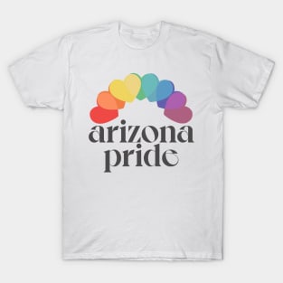 Arizona Pride / Retro Style Rainbow Design T-Shirt